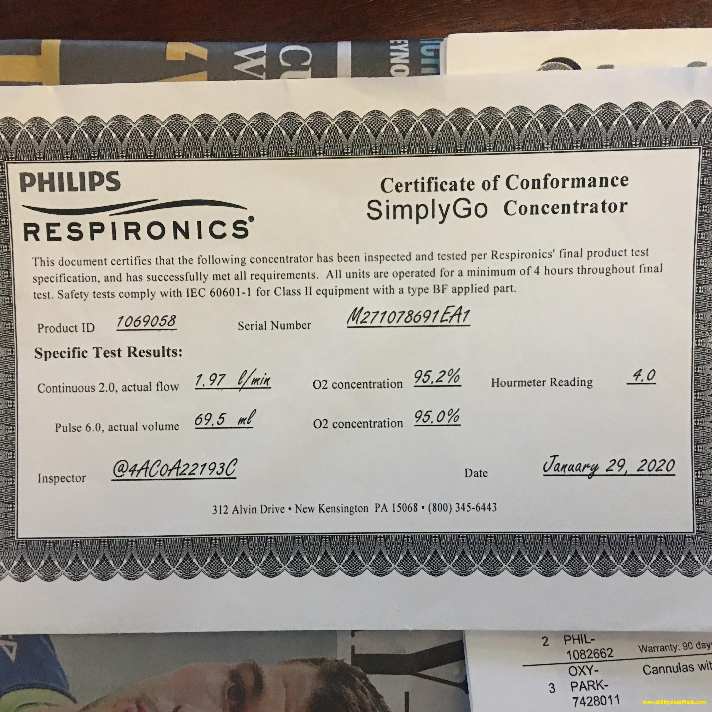 Simply Go  oxygen machine 
