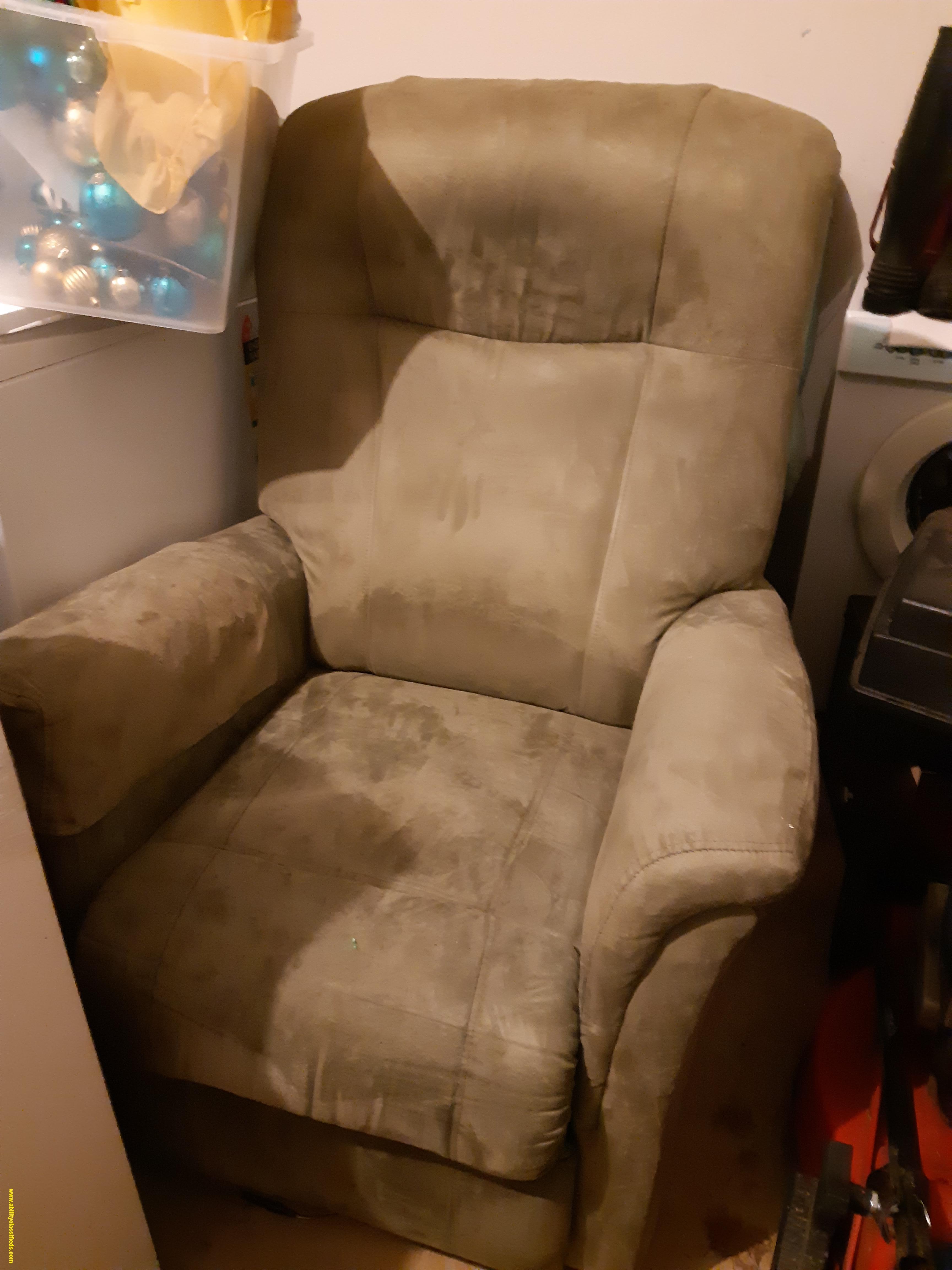 Recliner chair with seat to stand lift and massage option 