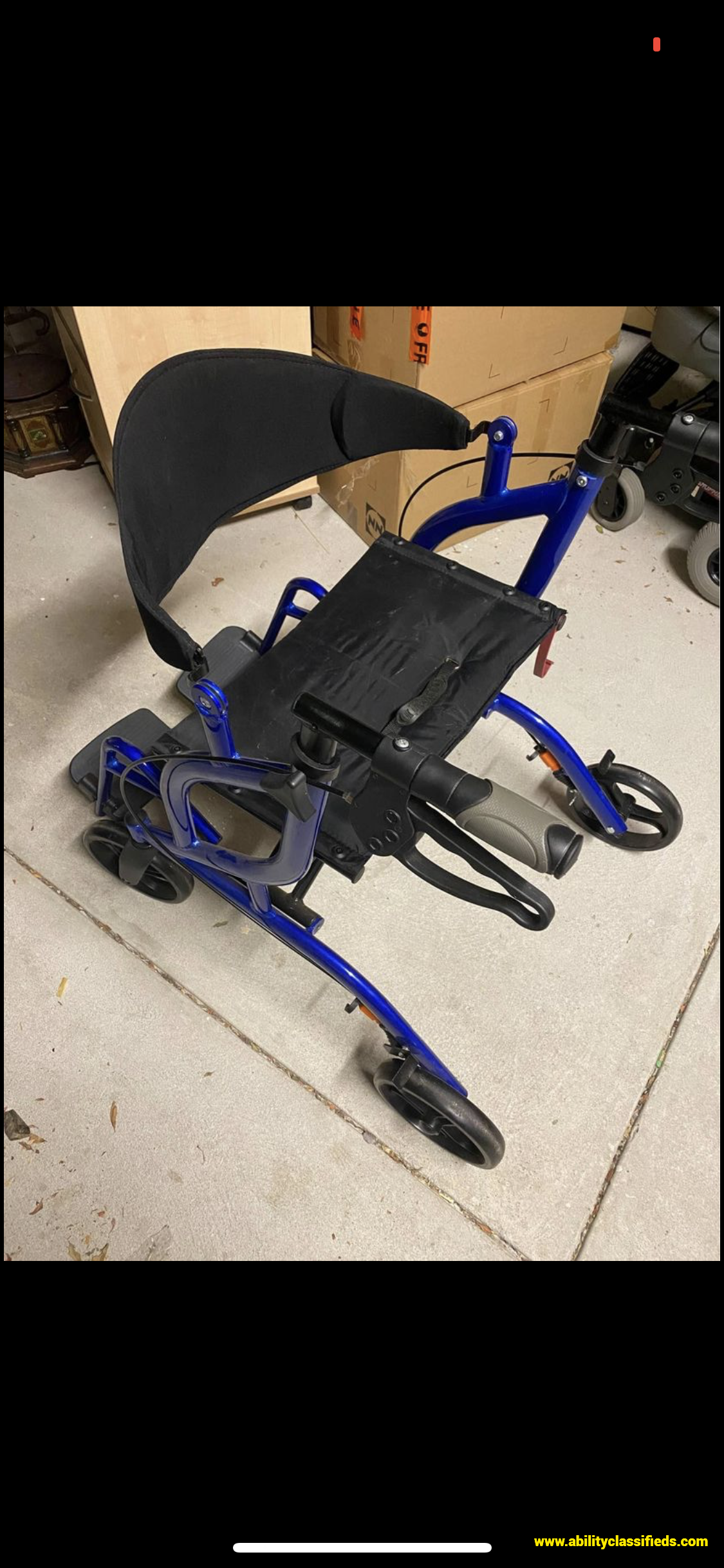 Fold up walker wheelchair
