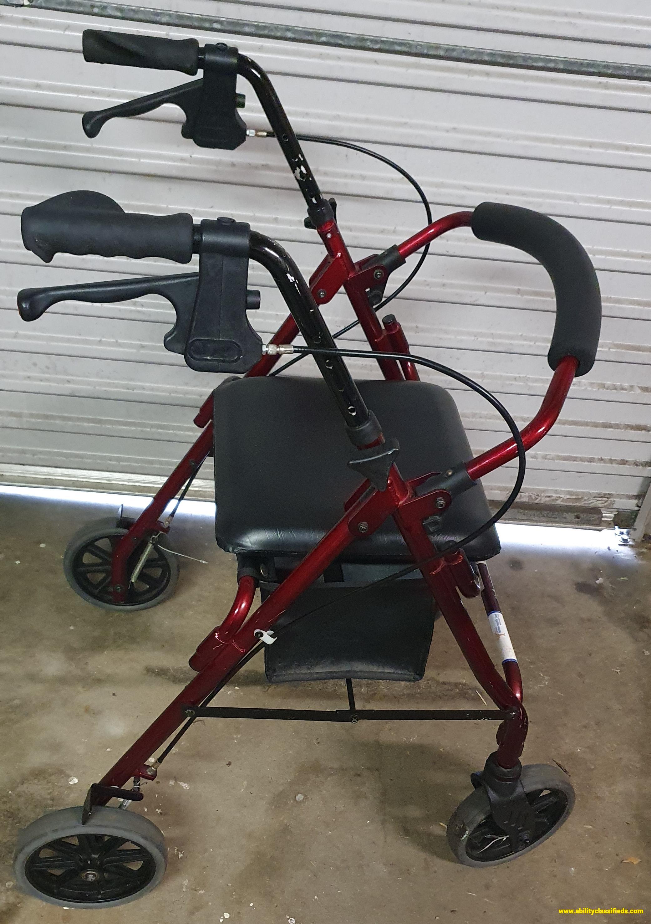 Sturdy walker for adults with storage/seat