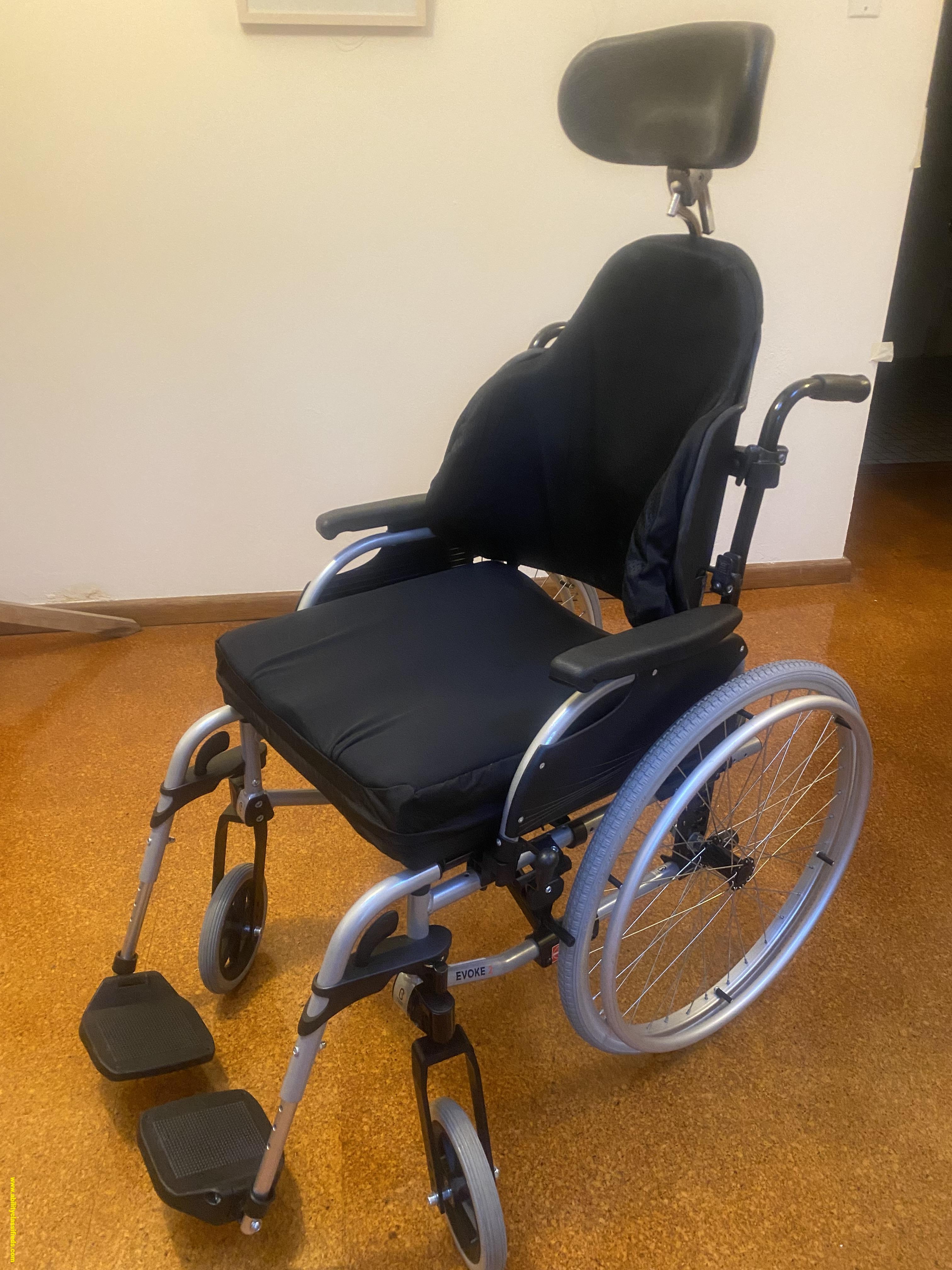 Wheelchair Folding- Lightweight - Aspire Evoke2 = 450mm- 140kg